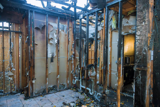 Professional Fire Damage Cleanup technician working in Havertown, PA